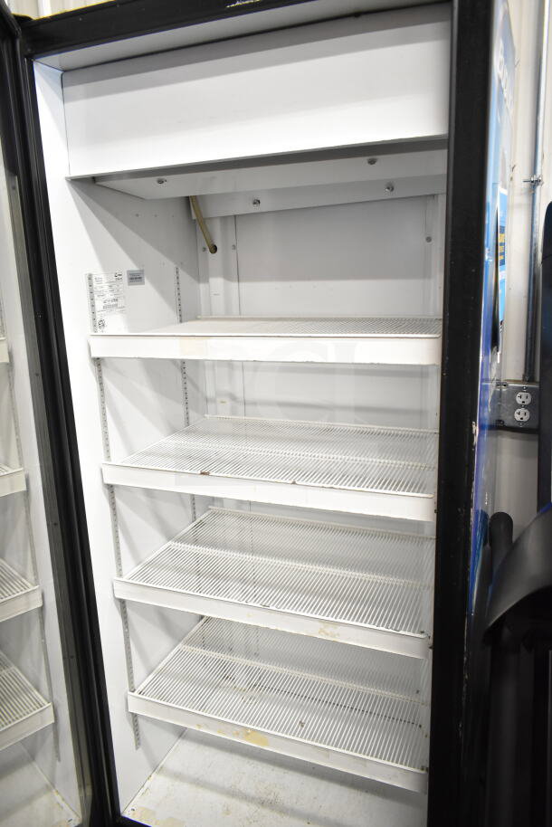 Criotec CVZ-19 MRI single door cooler merchandiser, four shelves, 115V, 1 phase, commercial use, white interior.