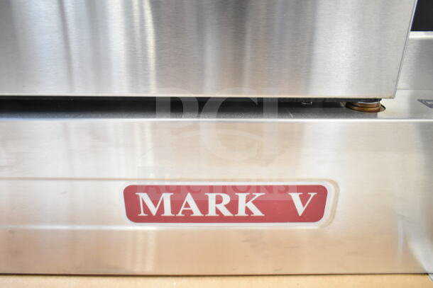 BRAND NEW Blodgett Mark V full-size convection oven, scratch and dent, view-through doors, thermostatic controls, stainless steel.