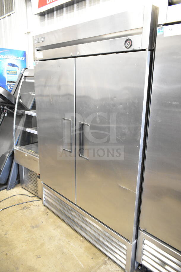 2016 True T-49F commercial freezer, 2-door, 115 volts, 1 phase, stainless steel, visible True logo, good condition.
