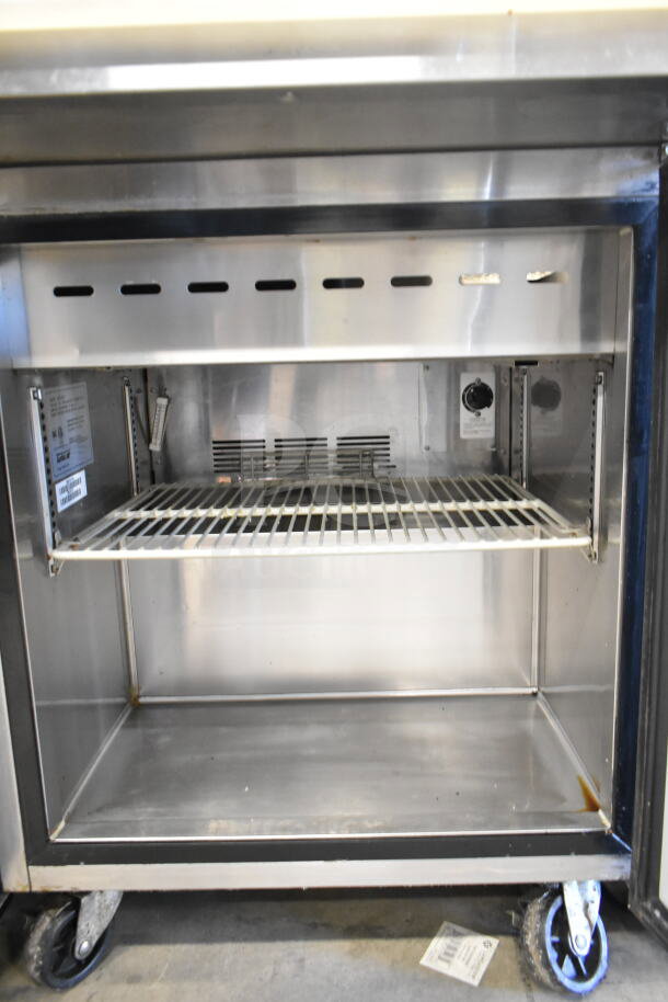 Turbo Air MST-28-12 sandwich prep table, 28" 1-door, stainless steel, M3 Series, 115V, 1 Phase, used condition.