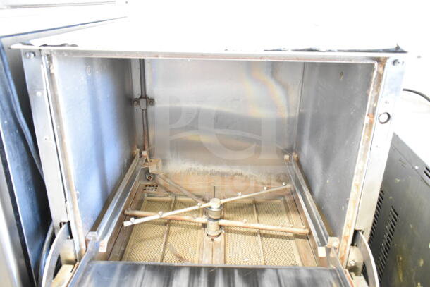 2022 Jackson DISHSTAR HT-E Commercial Undercounter Dishwasher, interior view, stainless steel, single phase, clean condition.