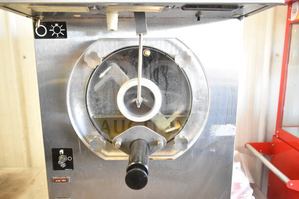 Taylor 383-27 countertop frozen beverage machine, single flavor, 208-230 volts, 1 phase, stainless steel, visible controls.
