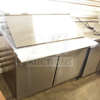 2025 Avantco 178SSPT48MHC Commercial Sandwich Salad Prep Table Bain Marie Mega Top. 115 Volts, 1 Phase.