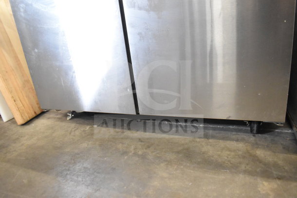 2025 Avantco 178SSPT48MHC commercial sandwich salad prep table, stainless steel, bain marie mega top, 115V, 1 phase.