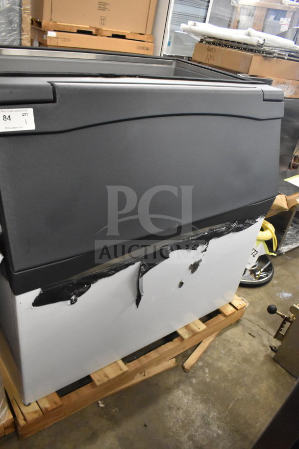 BRAND NEW SCRATCH AND DENT 2026 Scotsman B948S 48" Ice Bin, 893 lbs capacity, visible scratches and dents on surface.