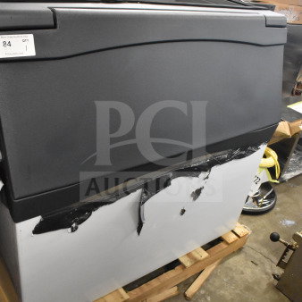 BRAND NEW SCRATCH AND DENT 2026 Scotsman B948S 48" Ice Bin, 893 lbs capacity, visible scratches and dents on surface.