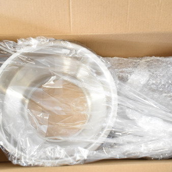Stainless steel rotary food mill, Choice 407FM2, 2 Qt, with 3 sieves, brand new scratch and dent, in original packaging.