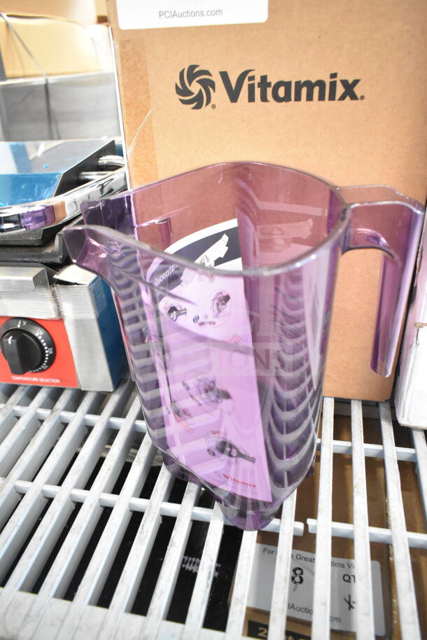 Brand new Vitamix 60047 Advance 32 oz. purple Tritan blender jar, scratch and dent condition, for Vitamix blenders.
