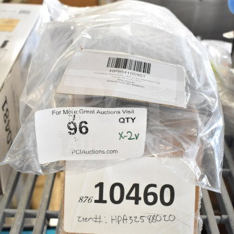 2 new scratch and dent items, Ice-O-Matic OEM Kit and Scotsman Pump. Tags show part numbers and bid quantity.