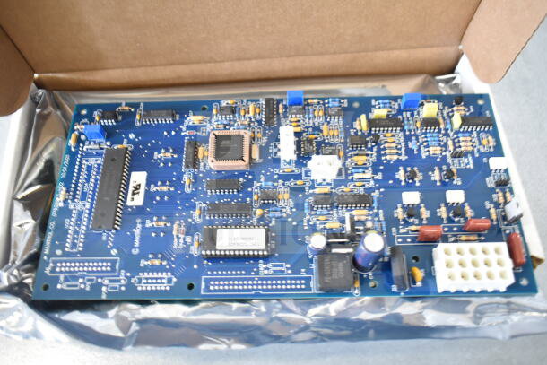 Lincoln CK11010005780 digital control board, new, in box, blue circuit board with various components, scratch and dent.