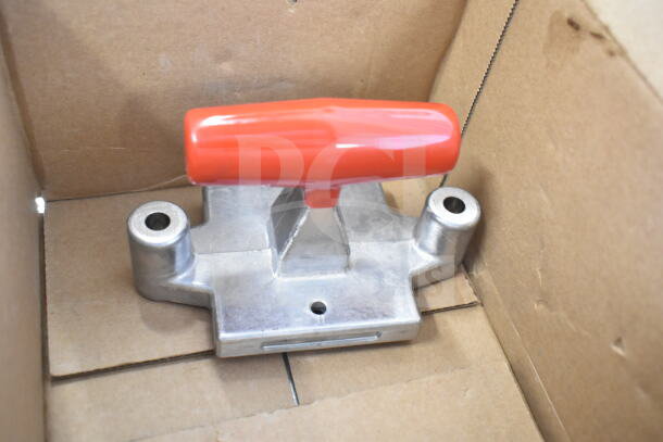 Four scratch and dent items: Zumex 07902 Shredder Disc, Lincoln CK11010005780 Board, Dispenser Amenities 36334 Soap Dispenser, Vollrath 354486-1 Pusher Head.