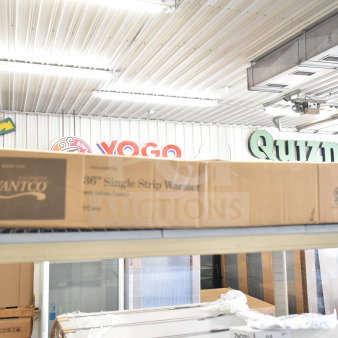 Brand new Avantco 177SW36INCPA 36" strip warmer in box, adjustable infinite control, 120V, 1 phase. Scratch and dent.