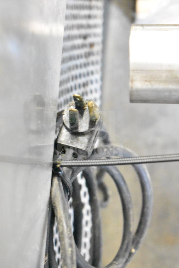 True TUC-72 3 Door Undercounter Cooler plug and wiring detail, showcasing commercial-grade construction.
