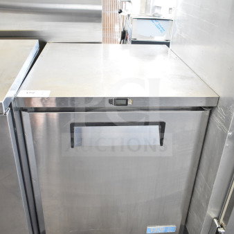 Turbo Air MUF-28 single door undercounter freezer, commercial grade, 115V, 1 phase, stainless steel, good condition.