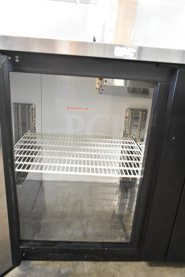 Turbo Air 3 Door Back Bar Cooler, 115V, 1 Phase. Stainless interior with adjustable shelving, excellent condition.
