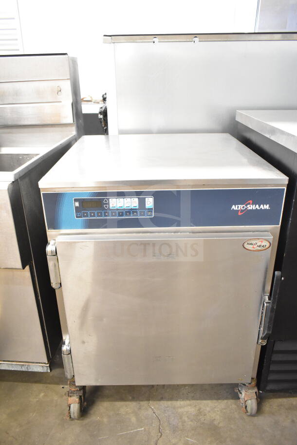 Alto Shaam 750-TH/III Halo Heat Cook N Hold Oven. Stainless steel, single door, casters, digital controls. 120V, 1 Phase.