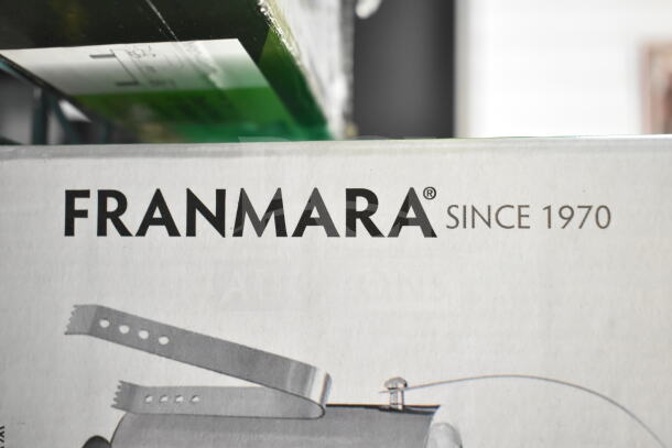Franmara 9283 Jamboree 2 Qt. Double Wall Brushed Stainless Steel Ice Bucket with Lid and Tong, new, in box.