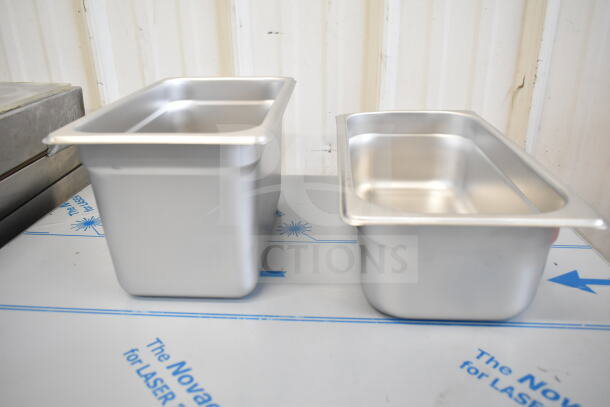 20 brand new anti-jam stainless steel hotel pans, Choice 4070469, 4070349, scratch and dent, various sizes.
