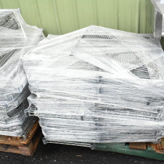 ALL ONE MONEY! Pallet Lot of Chrome Finish Wire Shelves