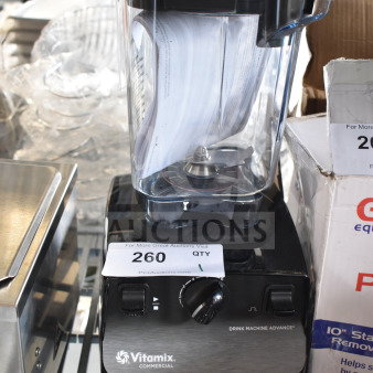 BRAND NEW SCRATCH AND DENT! 2026 VitaMix VM0100A 62824 Drink Machine Advance 2.3 hp Black Blender with 48 oz. Container - 120 Volts, 1 Phase.