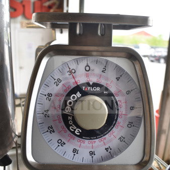 Taylor TS32 32 oz. Mechanical Portion Control Scale, brand new, slight scratches, accurate measurement for commercial use.