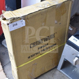 BRAND NEW SCRATCH AND DENT! PCB1824R 18"x24"x1/2" Poly Cutting Board.