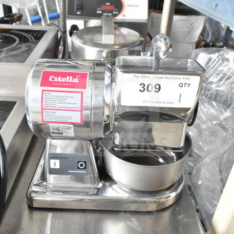 BRAND NEW SCRATCH AND DENT! Estella 348CG12 1.1 lb. Per Minute Electric Hard Cheese Grater - 120 Volts, 1 Phase.