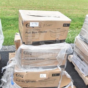 4 BRAND NEW SCRATCH AND DENT! Items Including Choice Full Size Chafers. 4 Times Your Bid! MAR26-99