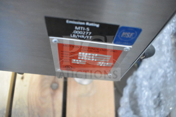 BRAND NEW Autofry MTI-5 Commercial Ventless Fryer, 2 Gallon, 240V, 1 Phase. Scratch and dent condition. Model and details tag visible.