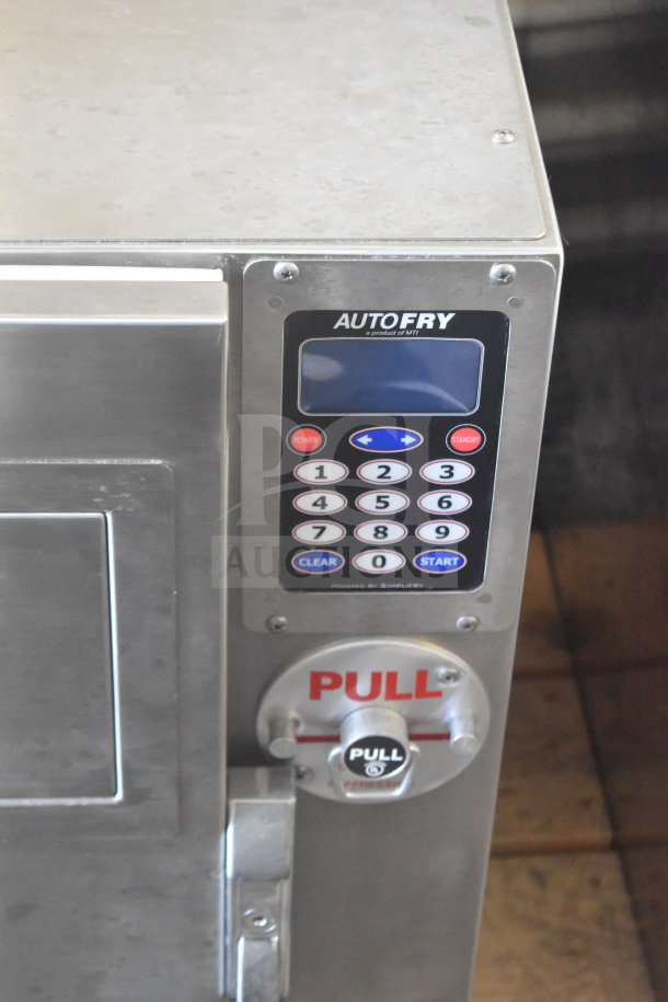 Brand new Autofry MTI-5 ventless fryer, 2-gallon capacity, stainless steel, scratch and dent, keypad controls, 240V, 1 Phase.