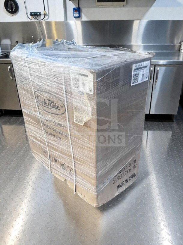 Atosa ATFS-40-NG deep fryer, brand new, in original packaging. Natural gas, 40 lb capacity, 102,000 BTU, cETLus/ETL listed.