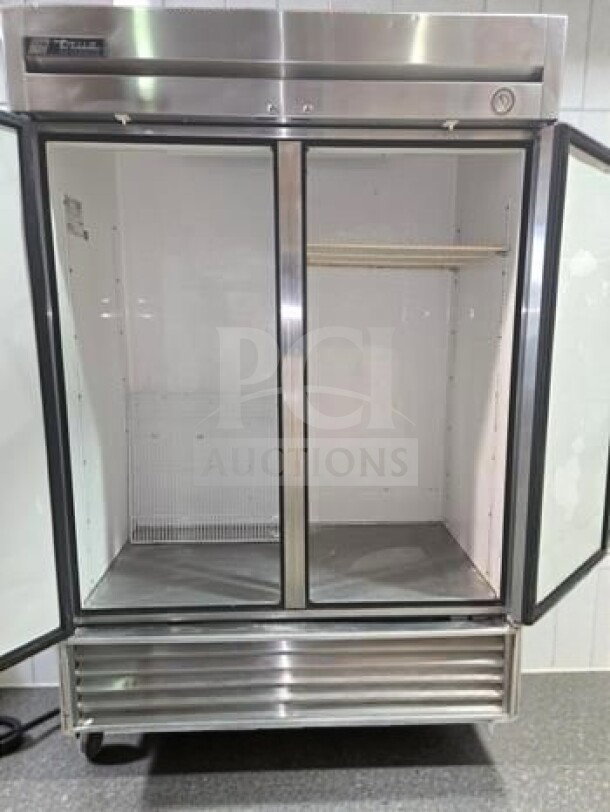 True T-49-HC refrigerator in outstanding condition with 2 solid doors, 54" width, 49 Cu. Ft. capacity, NSF/UL listed.