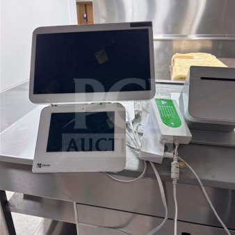 Clover POS Station System with touchscreen, receipt printer, and customer display. Fully tested and in top-tier condition.
