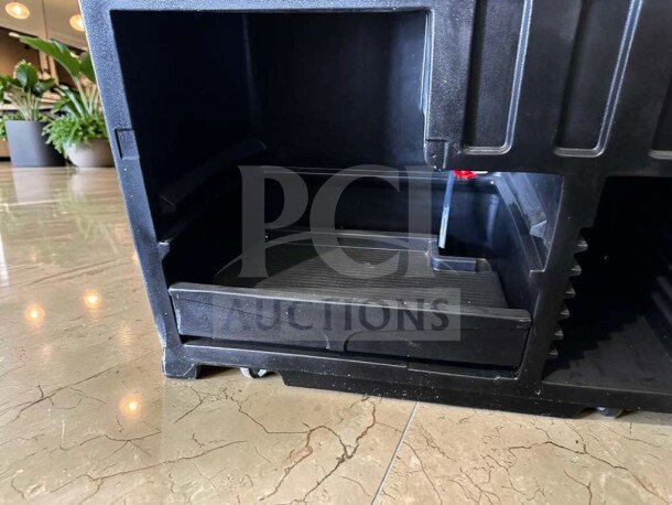 Cambro BAR540110 Cambar®, black 55" portable bar with ice bin, commercial-grade, excellent condition, fully operational.