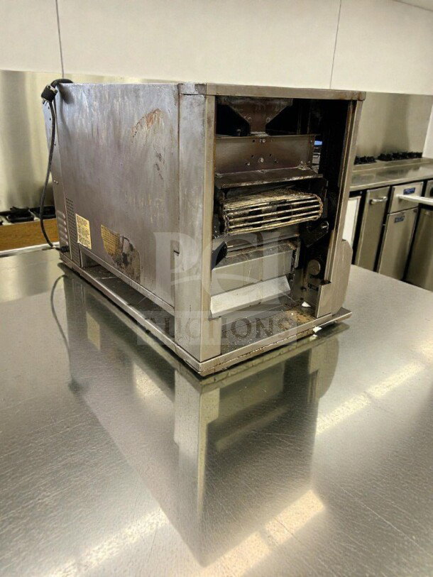 Duke Electric Conveyor Broiler Oven, commercial high-capacity, model DUK-L-BROIL-0527, pristine condition, fully operational.