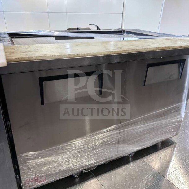 True TSSU-48-18M-B-HC 48” Mega Top Sandwich/Salad Prep Table, outstanding condition, refrigerated base, 115V, fully operational.