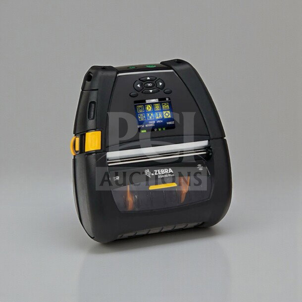 Zebra ZQ630 mobile thermal label printer, elite condition, fully tested, operational, dual printer package visible.