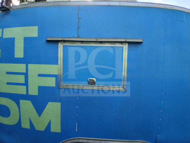 2020 Diamond Cargo 24' Custom Mobile Kitchen, blue exterior, window feature, ideal for high-volume service.