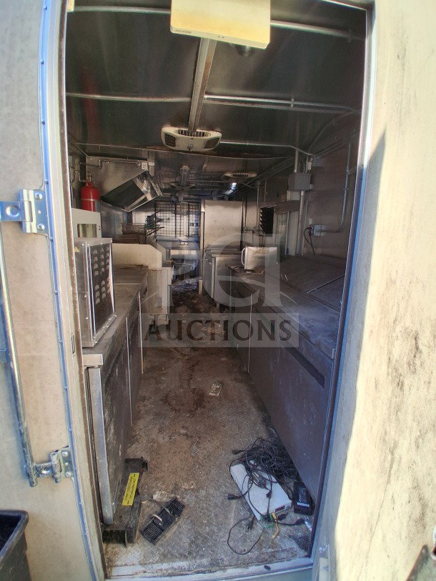 2020 Diamond Cargo 24' Custom Mobile Kitchen interior with stainless steel, Pitco deep fryers, Arctic Air package.