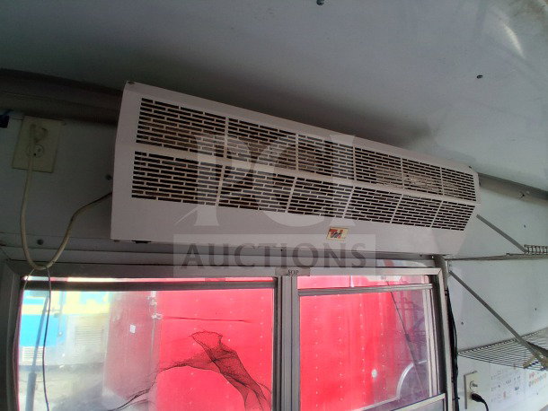 Air curtain unit inside 2019 D&A custom mobile kitchen, ensuring a comfortable working environment.