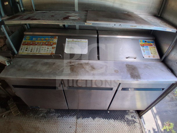 2019 Diamond Cargo 24' mobile kitchen with Frymaster and Arctic Air equipment. Needs deep cleaning. VIN: 53NBE2424M1089707.