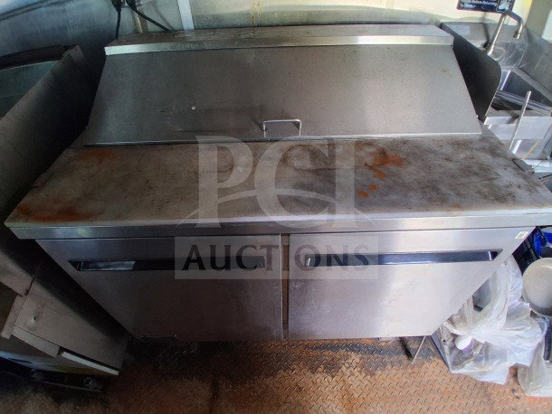 2019 Diamond Cargo 24' mobile kitchen interior showing Frymaster equipment, needing a deep clean.