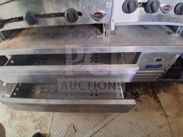 2019 Diamond Cargo 24' mobile kitchen interior with Wells and Arctic Air equipment, shown in need of deep cleaning.