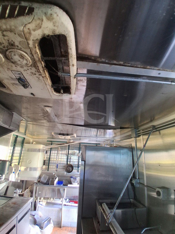 2019 Diamond Cargo 24' mobile kitchen interior. Features Frymaster and Arctic Air equipment. Needs deep cleaning.