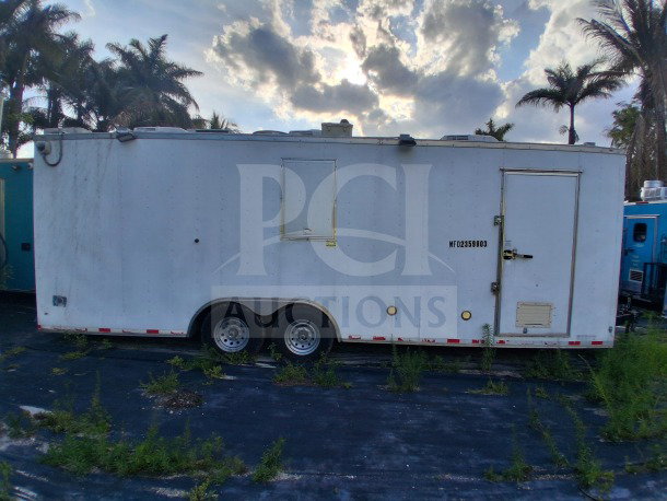 2019 Diamond Cargo 24' mobile kitchen trailer, model Kitchen on Wheels, requires deep clean, equipped with Frymaster and Arctic Air equipment.
