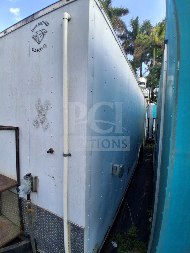 2019 Diamond Cargo 24' mobile kitchen trailer, ventilation, Frymaster, Arctic Air; needs deep cleaning. VIN: 53NBE2424M1089707.