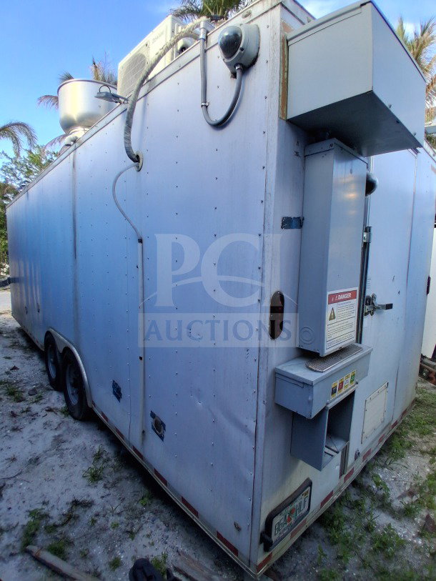 2019 Diamond Cargo 24' mobile kitchen trailer, 8.5 x 24, pro-series. Needs cleaning, includes ventilation, fire suppression, plumbing.