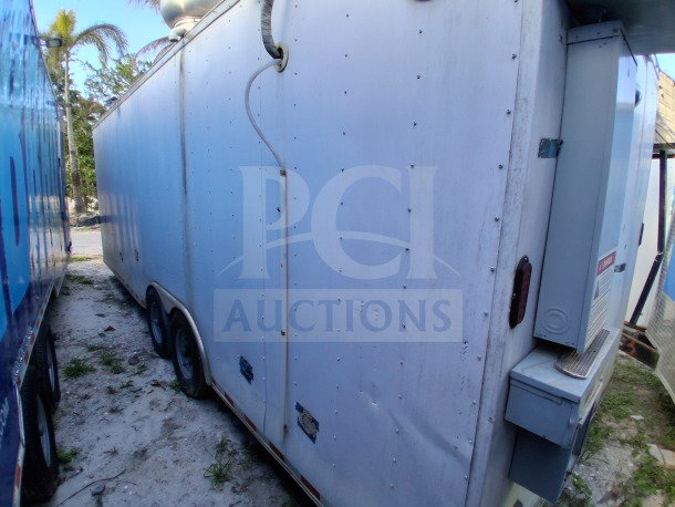 2019 Diamond Cargo 24' mobile kitchen trailer, needs cleaning, features ventilation, plumbing, HVAC, gas lines, VIN: 53NBE2422m1090404.
