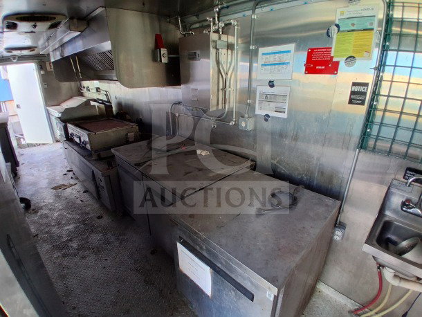 2021 Haulmark 8.5' x 24' Mobile Kitchen Trailer with Arctic Air refrigeration, exhaust hood, and fire suppression system.