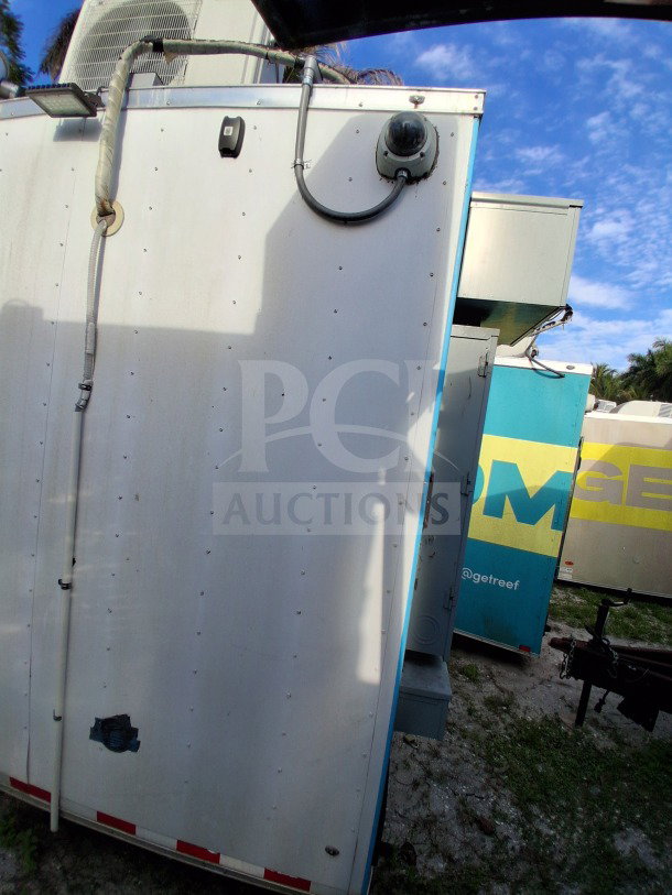 2021 Diamond Cargo 24' Custom Mobile Kitchen, white exterior, camera and air system visible, ideal for high-volume events.